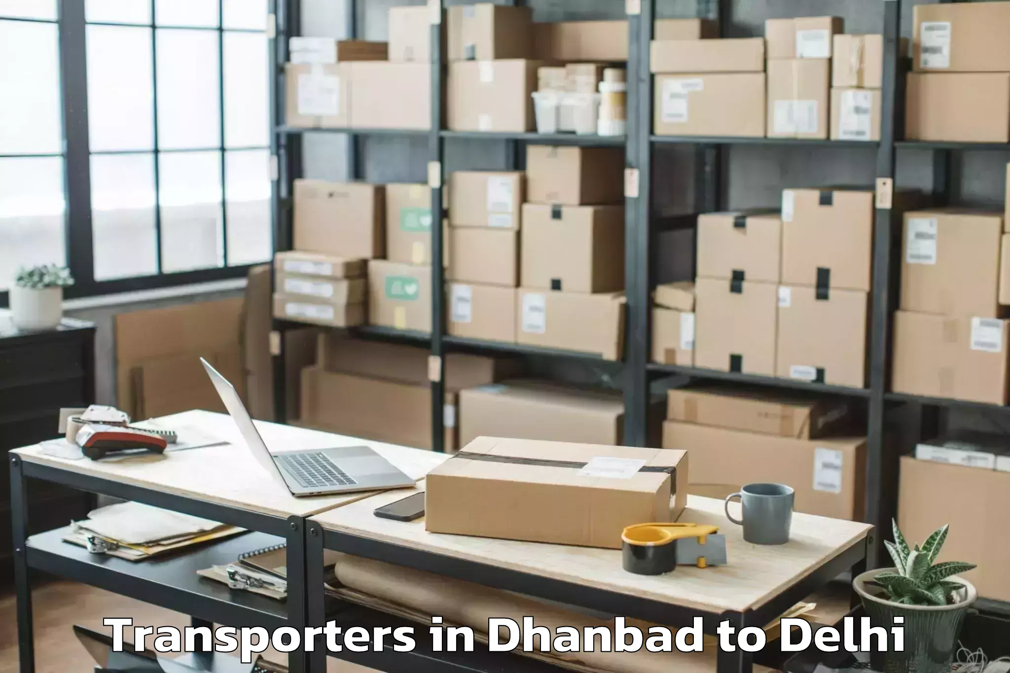 Book Dhanbad to Bawana Transporters